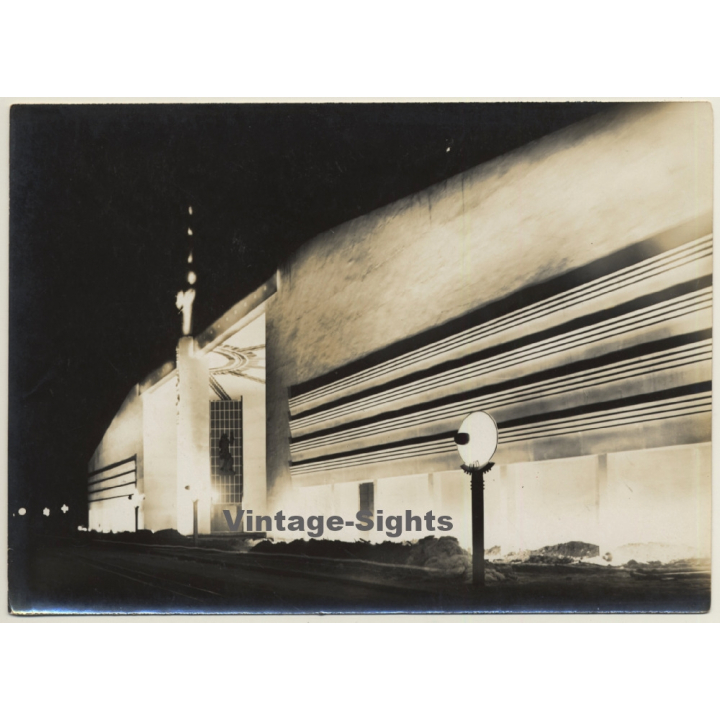 Paris: Exposition Coloniale 1931 Section Métropolitaine Illuminé*3 (Rare Vintage Photo)