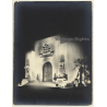 Paris: Exposition Coloniale 1931 Chambre De Commerce De Marseille Illuminé (Rare Vintage Photo)
