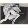 Artistic Nude: Slim Blonde Woman On Bean Bag / Butt (French Master Photo 60s/70s)