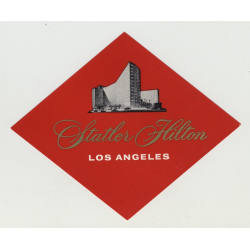 Statler Hilton Hotel Los Angeles (Vintage Luggage Label)