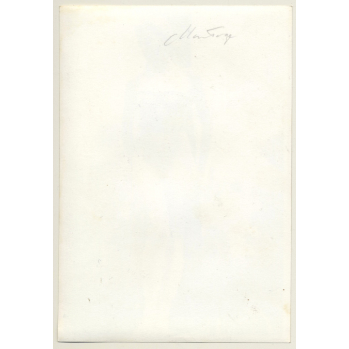 Slim Blonde Nude Tied To Tree / BDSM (Vintage Photo Montage ~1940s/1950s)