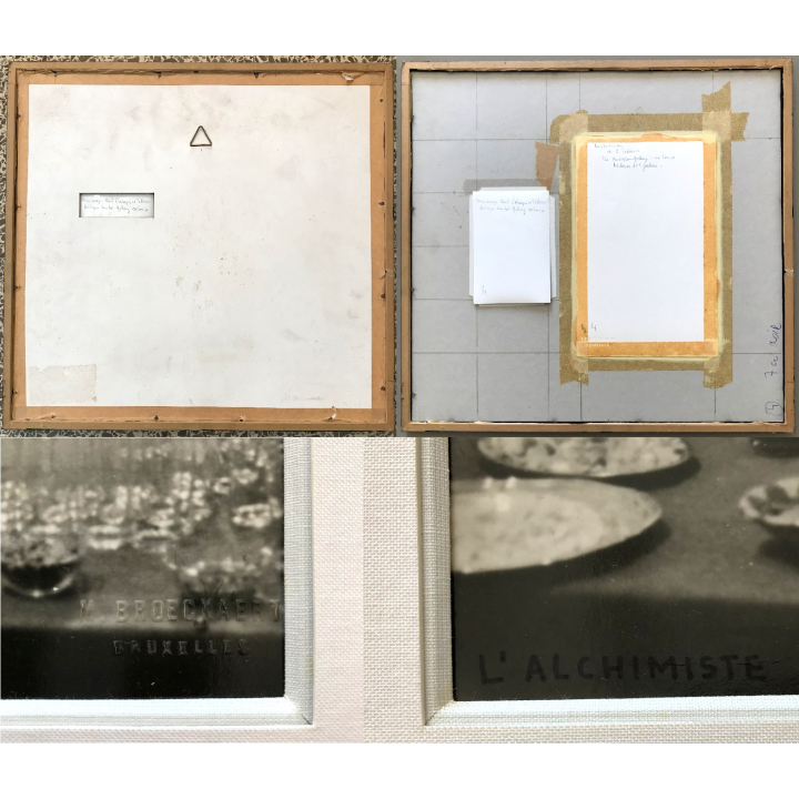 M.Broeckaert / Bruxelles: L'Alchimiste (Vintage Photo Montage ~1940s)