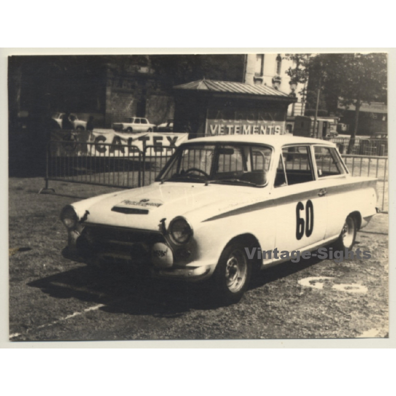 Rallye Du Limousin 1964: N°60 Ford Cortina Lotus / Greder - Dedalande (Vintage Photo)