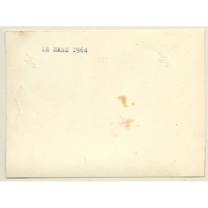 Le Mans 1964: Guy In Front Of Rolls Royce Silver Cloud X137 (Vintage Photo)