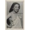 Elegant Brunette Semi Nude Flashes Boob (Vintage Photo France ~1940s/1950s)