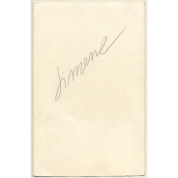Elegant Brunette Semi Nude Flashes Boob (Vintage Photo France ~1940s/1950s)