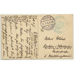 Kriegsgefangene Franzosen Im Sennelager WW1 (Vintage PC 1915)