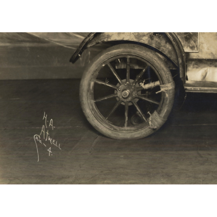 H.A. Atwell: Boozing Clown Driving Oldtimer / Funny - Circus (Large Vintage Photo ~1910s/1920s)