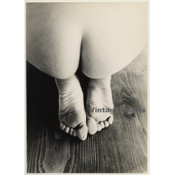 Jerri Bram (1942): Nude Study - Close-up Butt, Feet & Toes (Vintage Photo ~1970s)