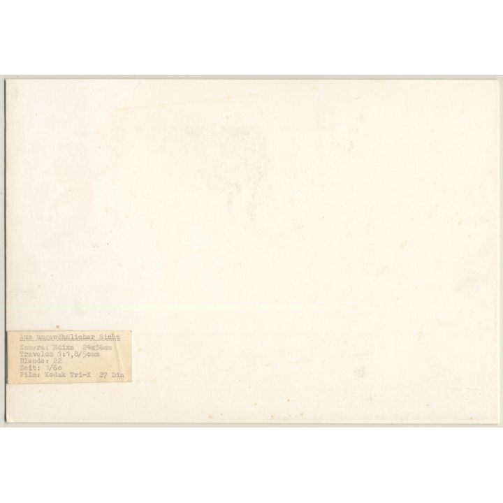 Wolfgang Klein: Aus Ungewöhnlicher Sicht / Architecture (Vintage Photo ~1960s)