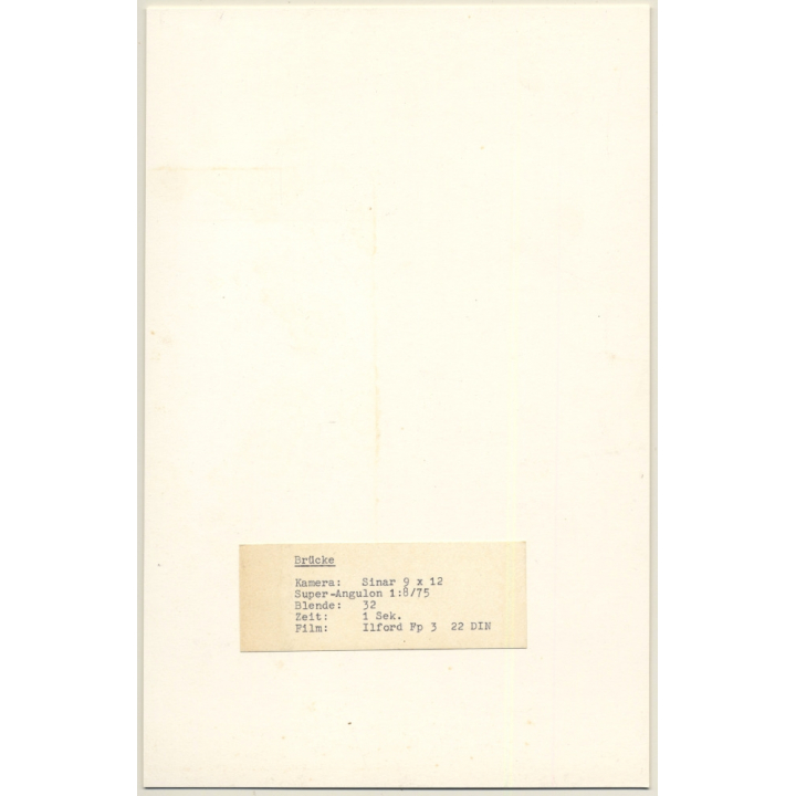 Wolfgang Klein: Brücke - Bridge / Architecture (Vintage Photo ~1960s)