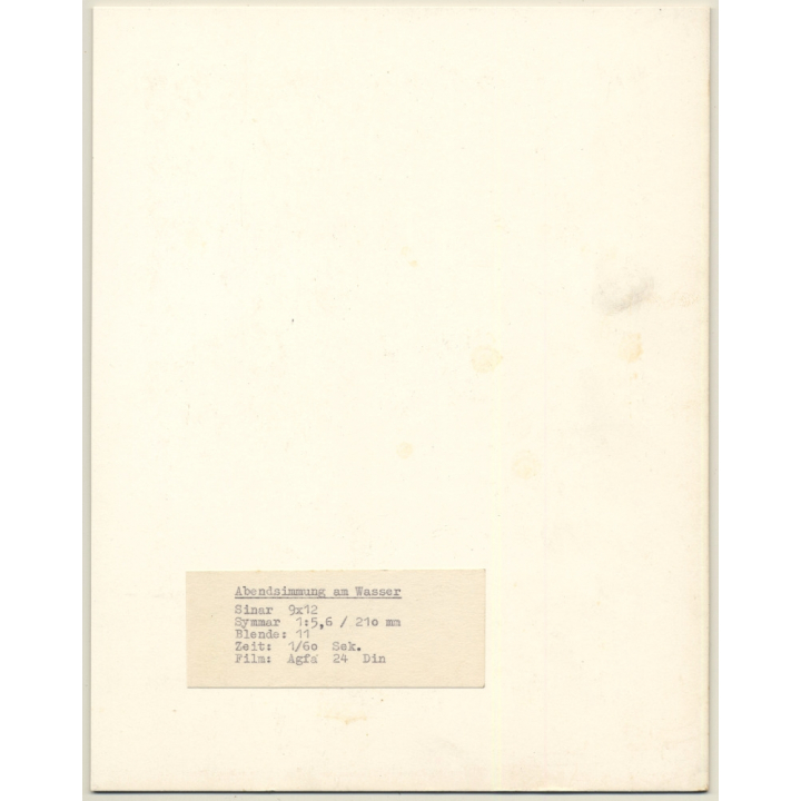 Wolfgang Klein: Woman Walking On Sea Shore / Backlit Shot (Vintage Photo ~1960s)