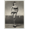 Pretty 50s Model W. Hip / Bikini - Sail Ships (Vintage Pin-Up PC 1950s)