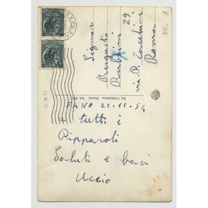 Pretty 50s Model W. Hip / Bikini - Sail Ships (Vintage Pin-Up PC 1950s)