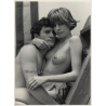 Jerri Bram (1942): Nude Study Of Natural Couple*3 (Large Vintage Photo ~1970s)