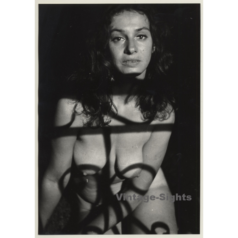 Jerri Bram (1942): Shadow Reflections On Natural Nude (Vintage Photo ~1970s)
