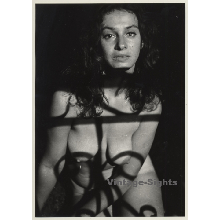 Jerri Bram (1942): Shadow Reflections On Natural Nude (Vintage Photo ~1970s)