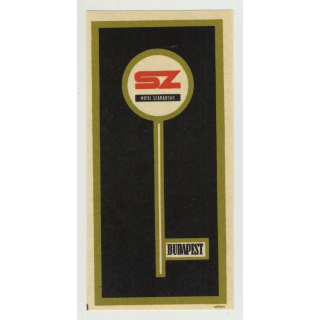 Hotel Szabadsag - Budapest / Hungary (Vintage Luggage Label)