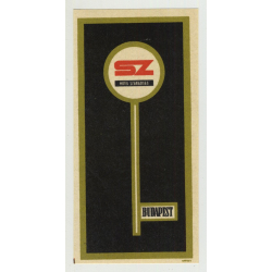 Hotel Szabadsag - Budapest / Hungary (Vintage Luggage Label)