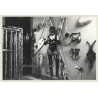 Slim Mistress In Her Studio*6 / Lacquer Outfit - BDSM Equipment (Vintage Photo ~1990s)
