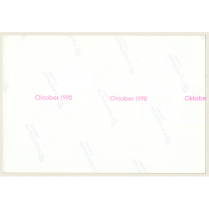 Funny Brunette Semi Nude Eats Banana In Bed / Eyes (Vintage Photo Germany ~1990s)