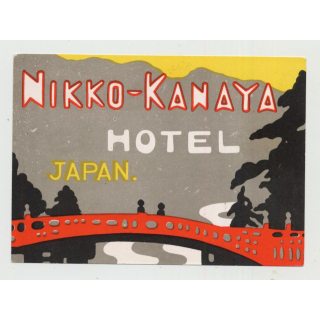 Nikko-Kanaya Hotel / Japan (Vintage Luggage Label)