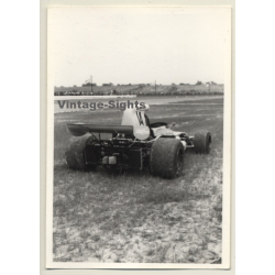 Nivelles-Baulers GP Formula 1: N°14 Mike Beuttlers' March Ford After Spinning Off Track (Vintage Photo 1972)