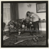 3 Lacquer Ladies In Hot Catfight *2 / Wrestling (Vintage Contact Sheet Photo 1970s)