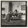 3 Lacquer Ladies In Hot Catfight *4 / Wrestling (Vintage Contact Sheet Photo 1970s)