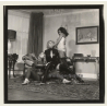 3 Lacquer Ladies In Hot Catfight *5 / Wrestling (Vintage Contact Sheet Photo 1970s)