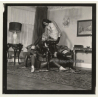 3 Lacquer Ladies In Hot Catfight *6 / Wrestling (Vintage Contact Sheet Photo 1970s)