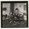 3 Lacquer Ladies In Hot Catfight *9 / Wrestling (Vintage Contact Sheet Photo 1970s)