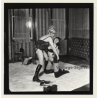 Semi Nude Blonde & Brunette In Hot Catfight*1 / Wrestling (Vintage Contact Sheet Photo 1970s)