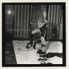 Semi Nude Blonde & Brunette In Hot Catfight*5 / Wrestling (Vintage Contact Sheet Photo 1970s)