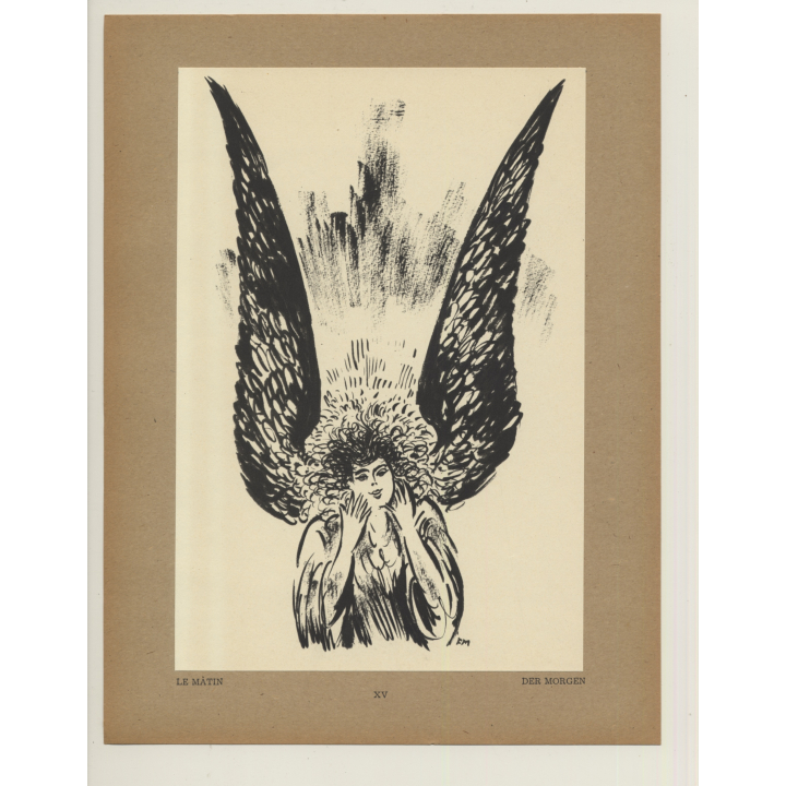 Frans Masereel: Le Matin / Der Morgen (Vintage Art Print 1947)