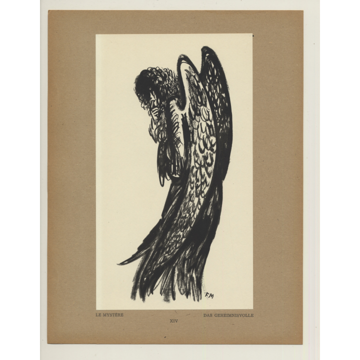 Frans Masereel: La Mystère / Das Geheimnisvolle (Vintage Art Print 1947)