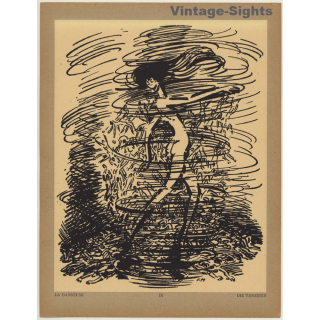 Frans Masereel: La Danseuse / Die Tänzerin (Vintage Art Print 1947)