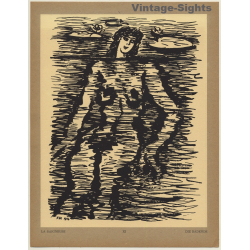 Frans Masereel: La Baigneuse / Die Badende (Vintage Art Print 1947)
