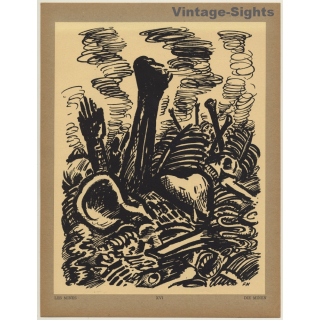Frans Masereel: Les Mines / Die Minen (Vintage Art Print 1947)