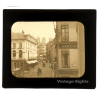 Bruxelles: Rue De La Fourche / Cathédrale St.Michel Et Gudule (Vintage Glass Dia Positive 1910s)