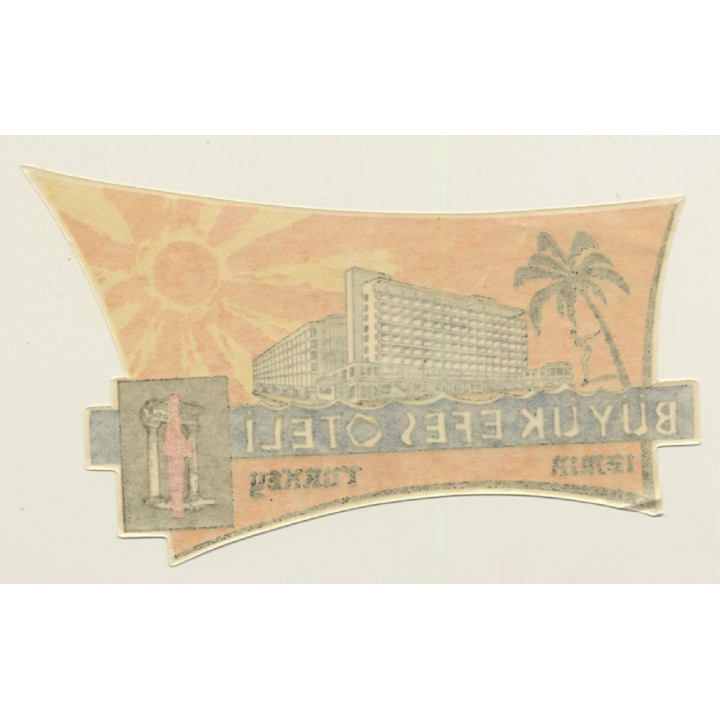 Izmir / Turkey: Büyük Efes Oteli - Hotel (Vintage Luggage Label)