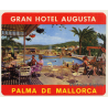 Palma De Mallorca / Spain: Gran Hotel Augusta (Vintage Luggage Label)