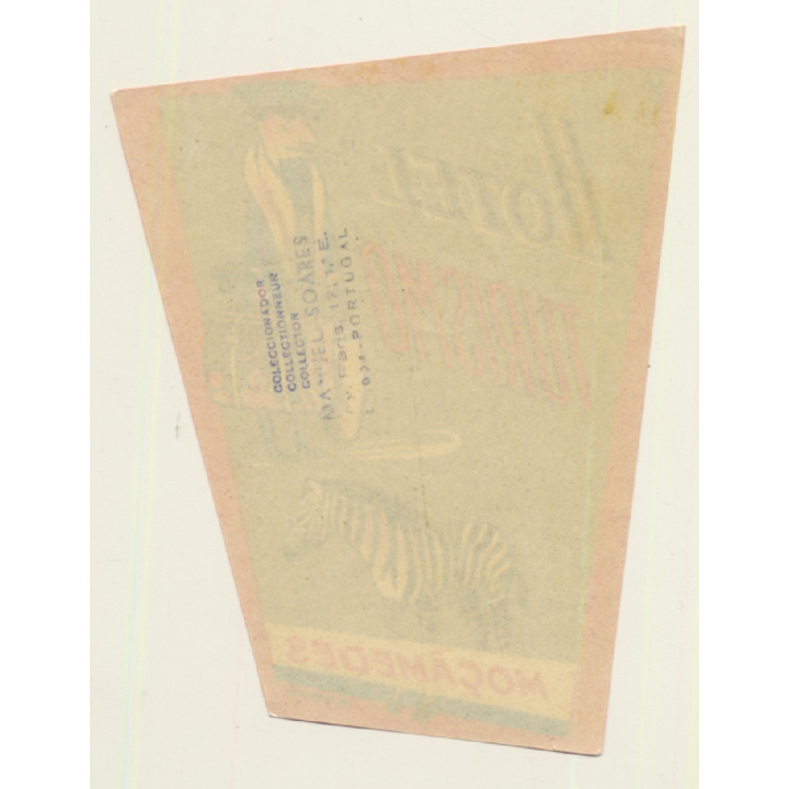 Moçamedes / Angola: Hotel Turismo (Vintage Luggage Label)