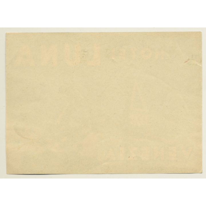Venezia / Italy: Hotel Luna (Vintage Luggage Label 1930s/1940s)