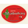 Manila / Philippines: Hotel Mabuhay  (Vintage Luggage Label)
