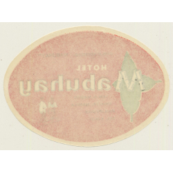 Manila / Philippines: Hotel Mabuhay  (Vintage Luggage Label)