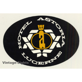 Lucerne / Switzerland: Hotel Astoria (Vintage Luggage Label)