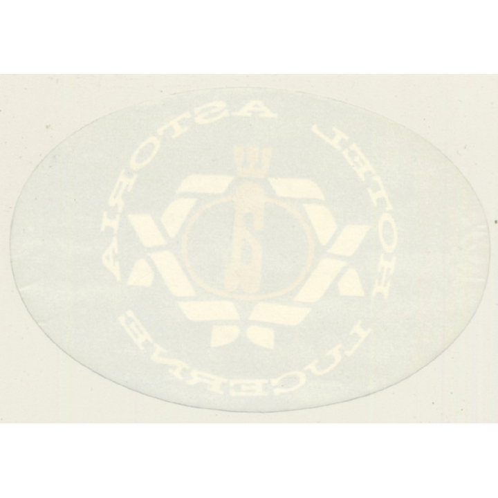 Lucerne / Switzerland: Hotel Astoria (Vintage Luggage Label)