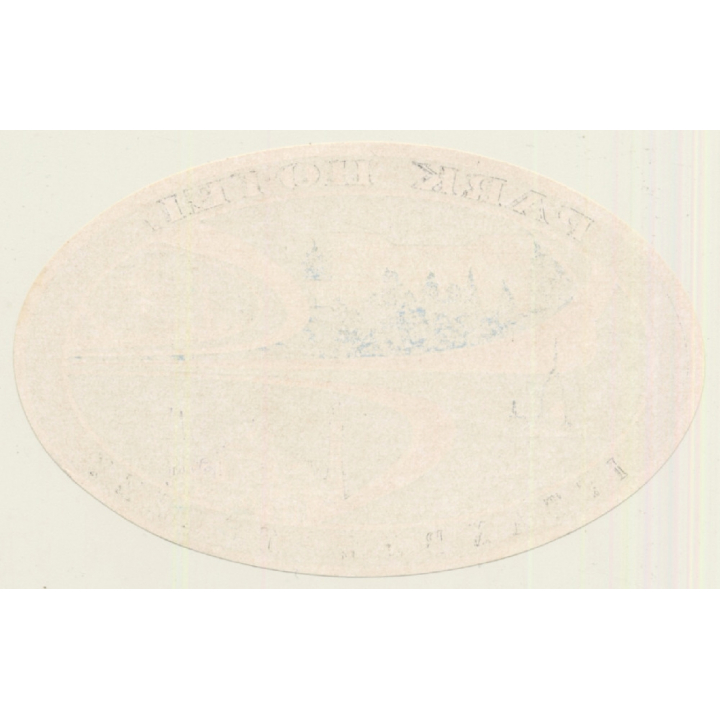 Istanbul / Turkey: Park Hotel (Vintage Luggage Label)