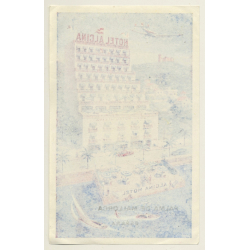 Palma De Mallorca / Spain: Hotel Alcina (Vintage Luggage Label ~1960s)